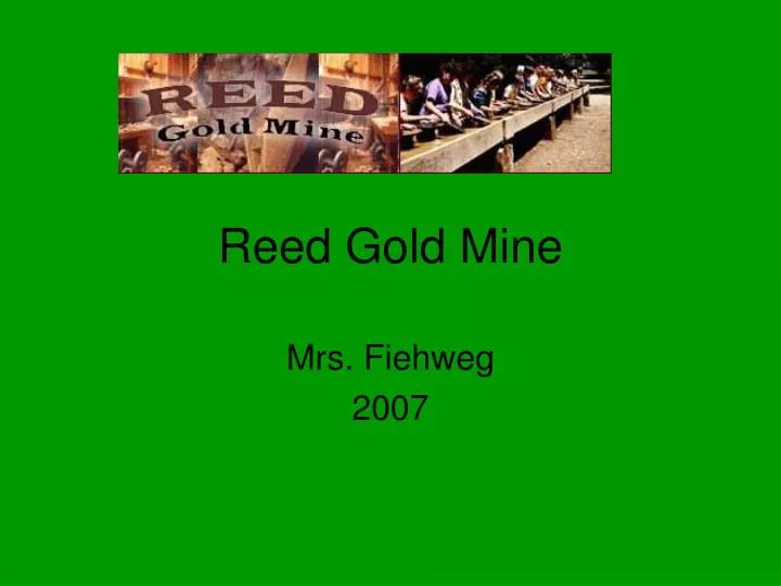 PPT Reed Gold Mine PowerPoint Presentation, free download ID1804353