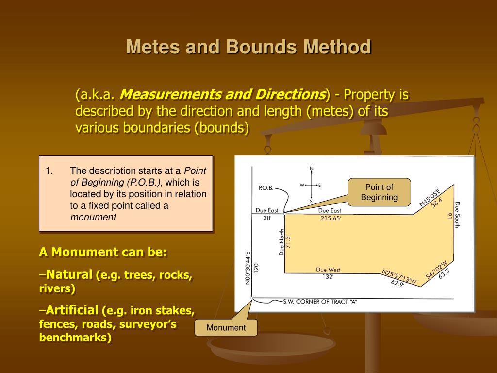 metes and bounds definition