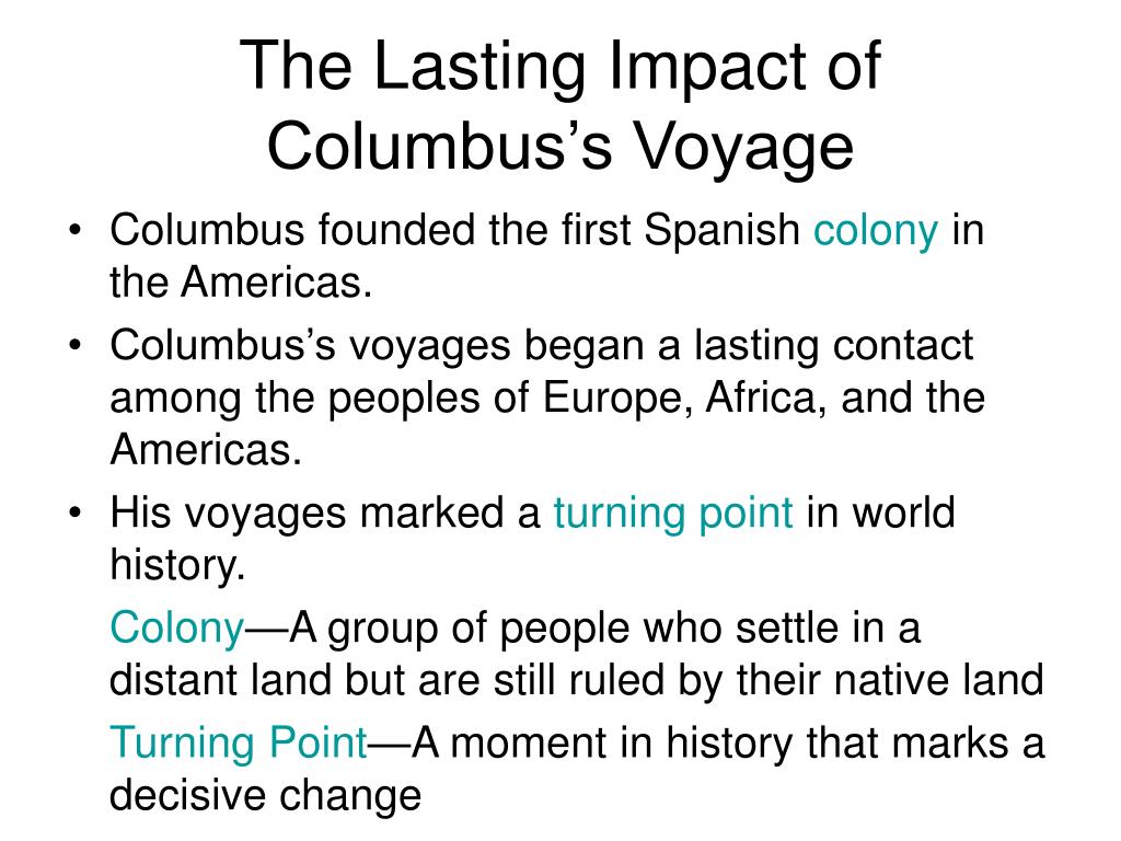 impact of columbus voyages