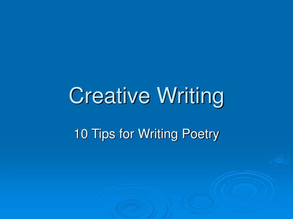 creative writing for students ppt