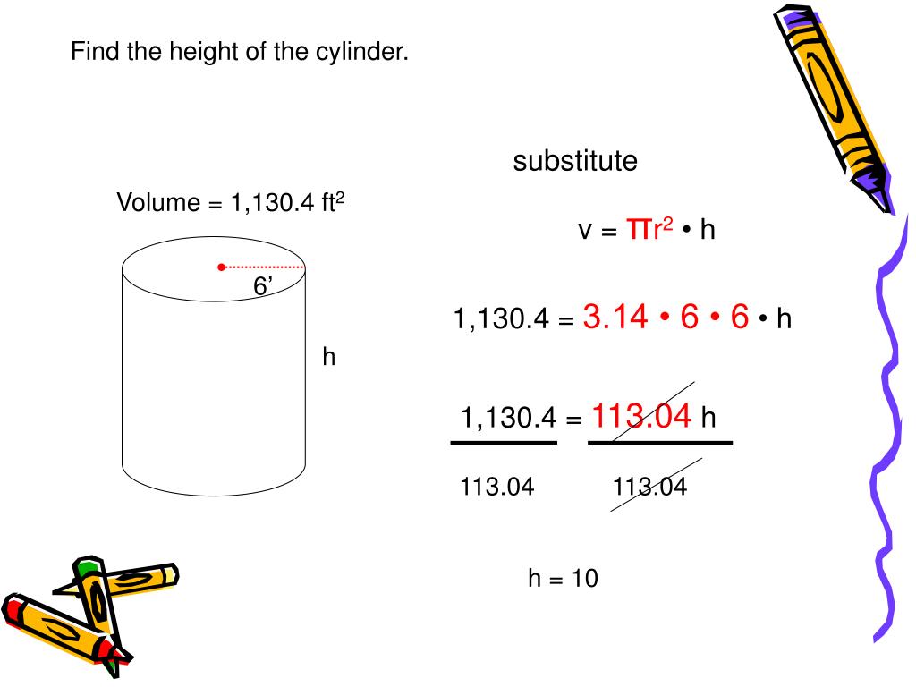calculate volume of a cylindrical tank