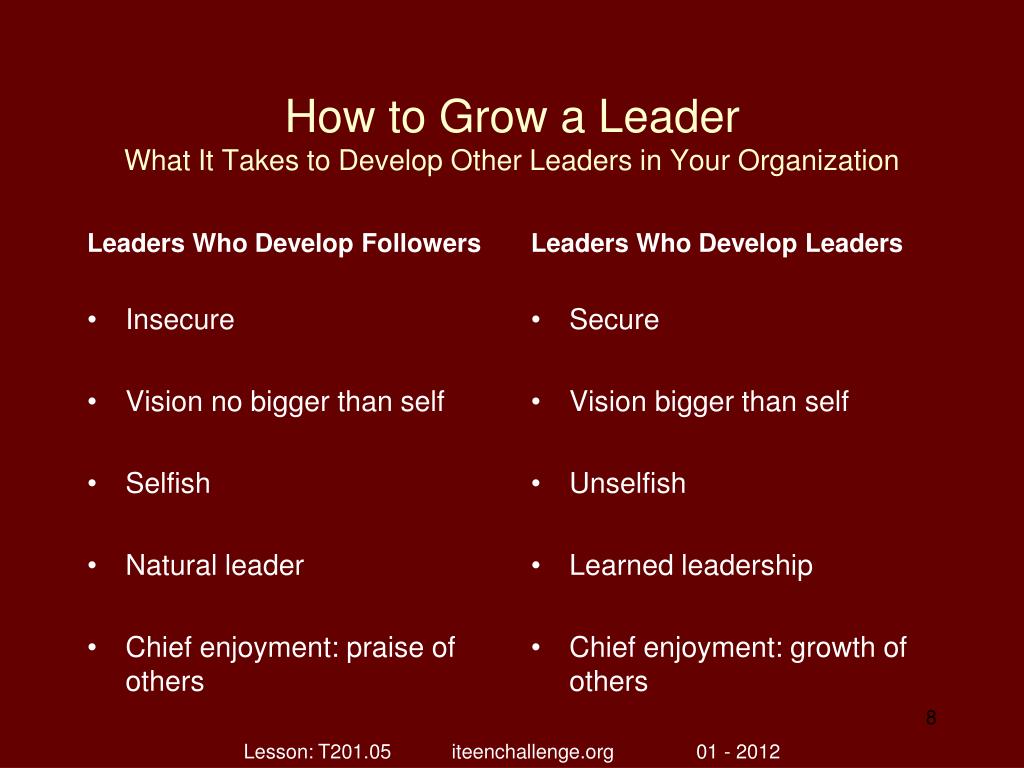 How To Grow As A Leader In The Organization PPT - How to Grow a Leader What It Takes to Develop Other Leaders in