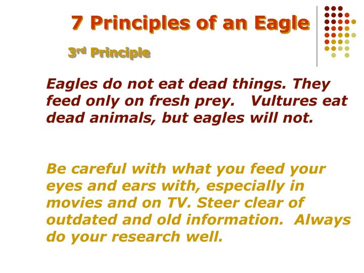 PPT 7 Principles Of An Eagle PowerPoint Presentation ID 1806268