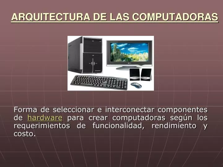 arquitectura de las computadoras n.