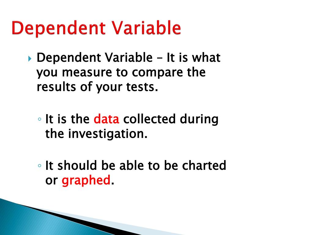 what is dependent variable in research methodology