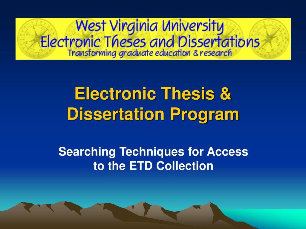 vt electronic thesis and dissertation library
