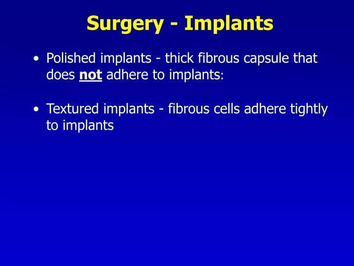 surgery implants n.