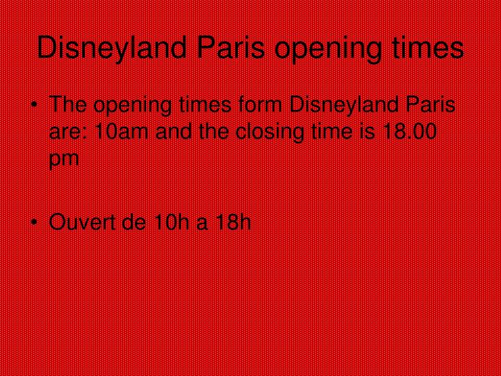 PPT Disneyland Paris PowerPoint Presentation ID1808382