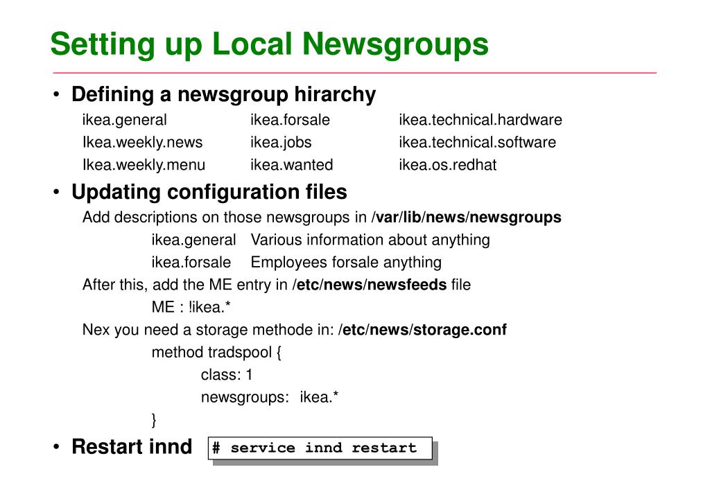 Ppt Configuring Linux News Servers Powerpoint Presentation Free