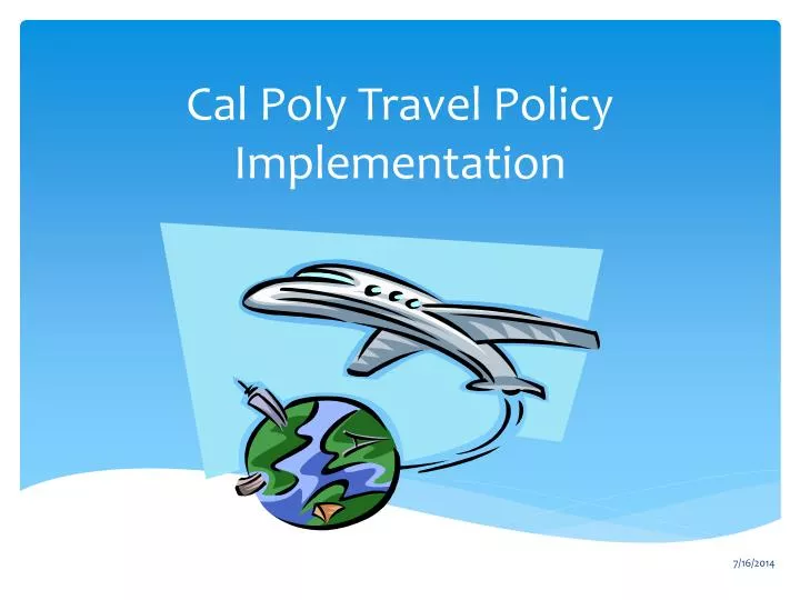 cal poly travel policy