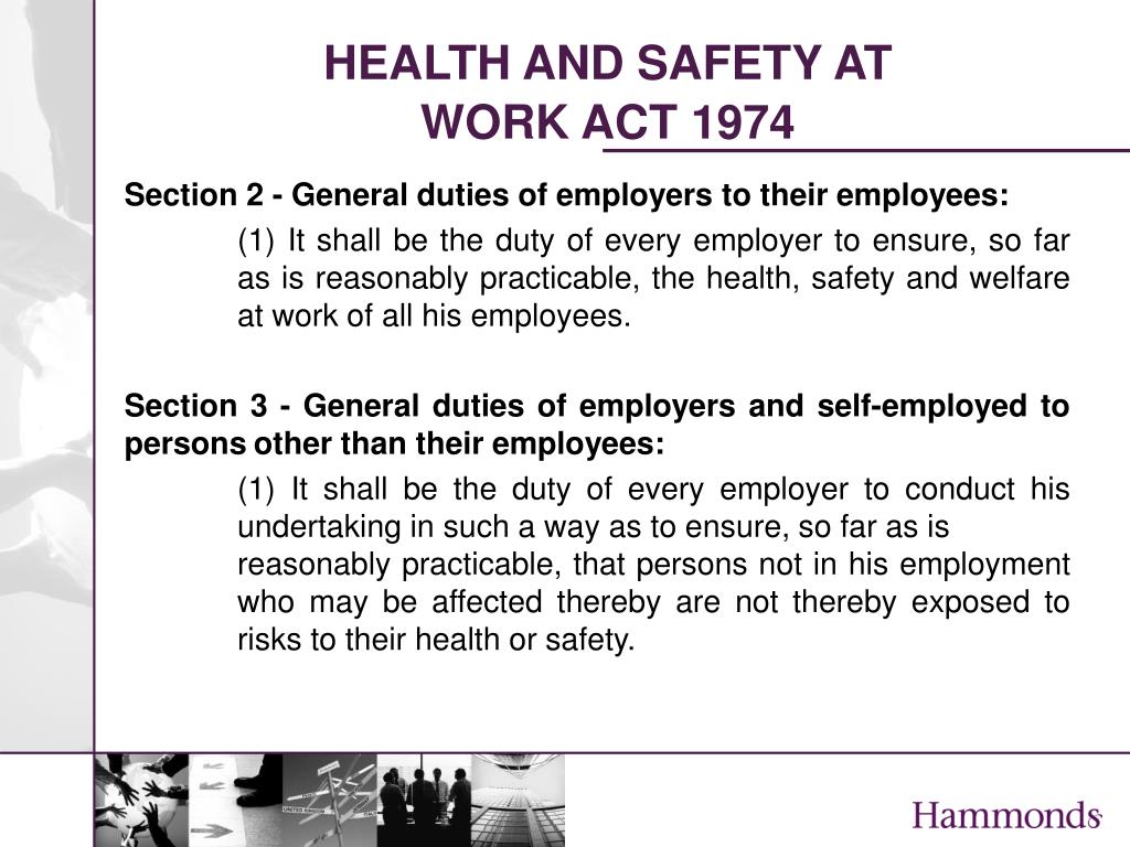 Health And Safety Act 1974 Summary