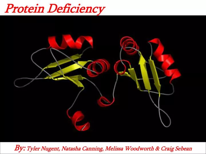 protein deficiency n.
