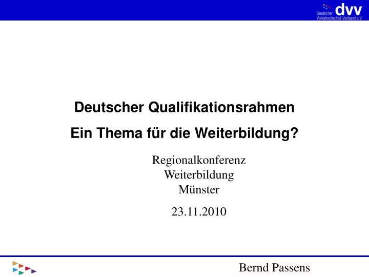 Ppt Deutscher Qualifikationsrahmen Ein Thema Fur Die Weiterbildung Powerpoint Presentation Id