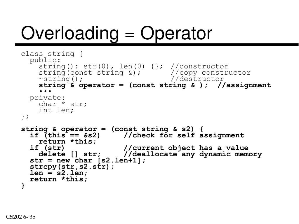 PPT - Introduction to C++ Operator Overloading PowerPoint Presentation -  ID:1810885