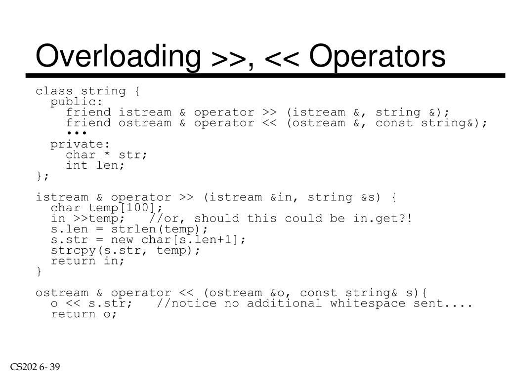 PPT - Introduction to C++ Operator Overloading PowerPoint Presentation -  ID:1810885