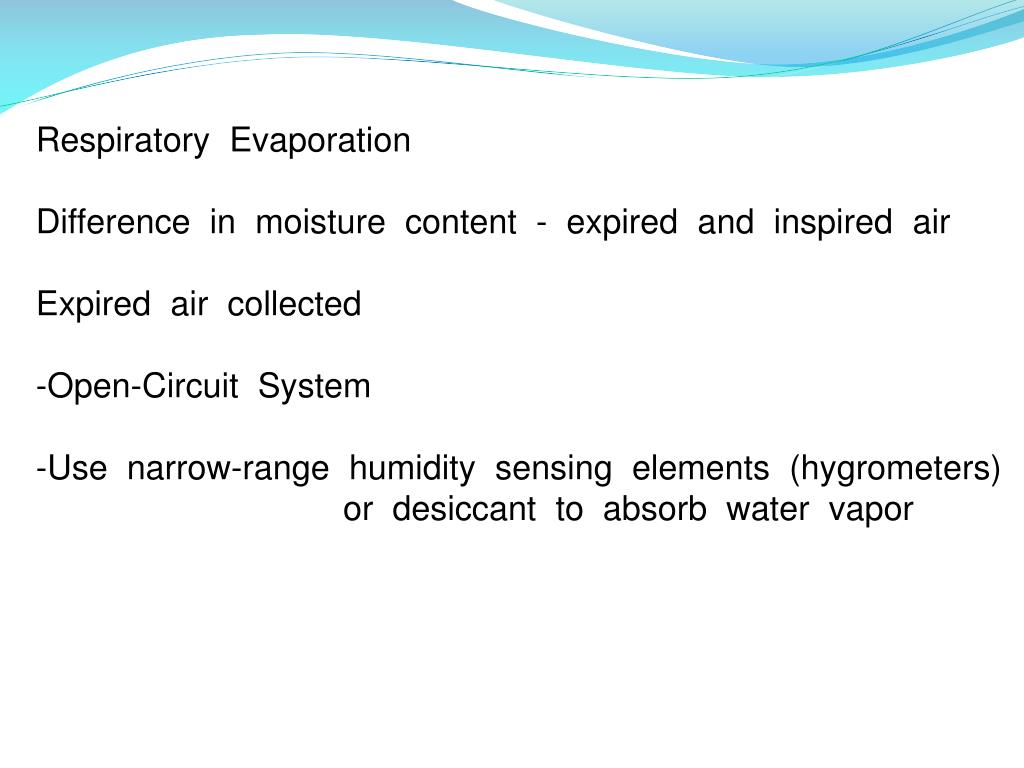 PPT EVAPORATIVE WATER LOSS Effective channel heat loss PowerPoint Presentation ID1810956
