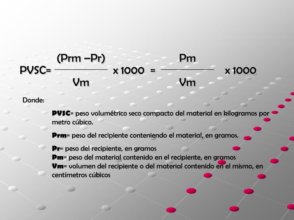 Peso Volumetrico Seco Maximo De Base Hidraulica