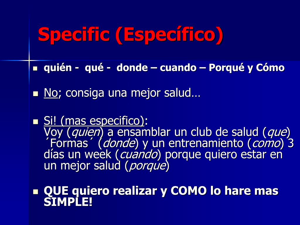 Especifico PPT - SMART Goal-Setting in Sports Psychology: Enhancing Performance ...