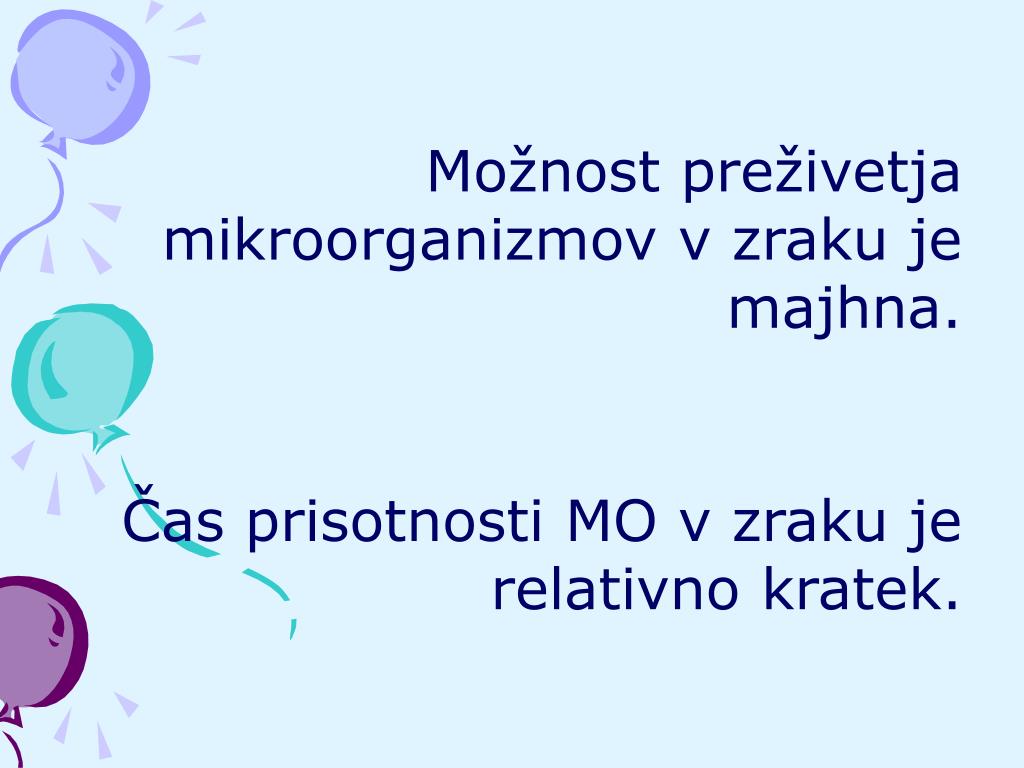 PPT - MIKROORGANIZMI V ZRAKU PowerPoint Presentation, free download -  ID:1811605