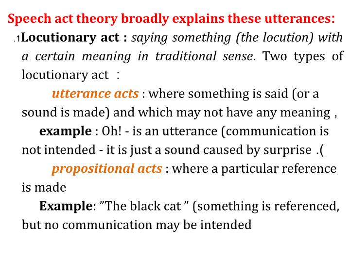 speech utterance meaning