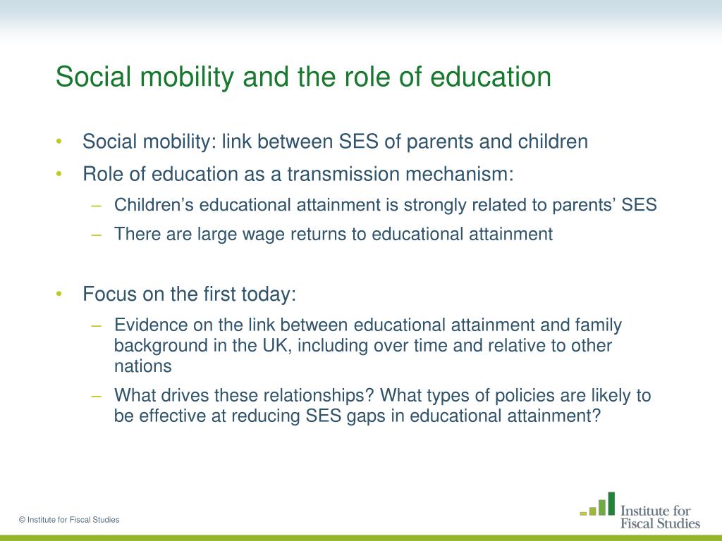 essay on education and social mobility