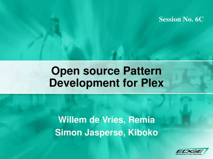 open source pattern development for plex n.