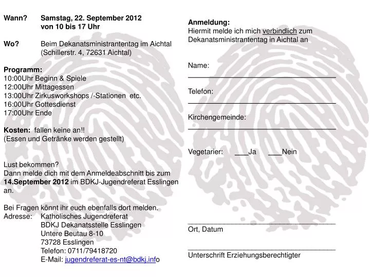 Ich Melde Mich Freiwillig Als Tribut PPT - Anmeldung: Hiermit melde ich mich verbindlich zum