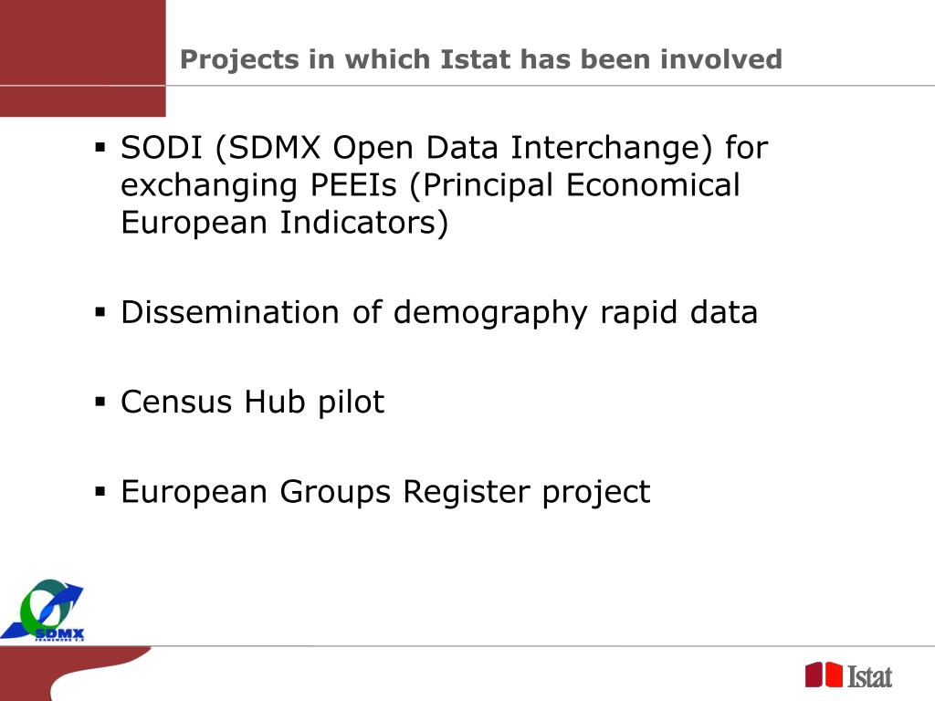 PPT - “ Strategies for using SDMX at Istat ” Giuseppe Sindoni, Laura ...