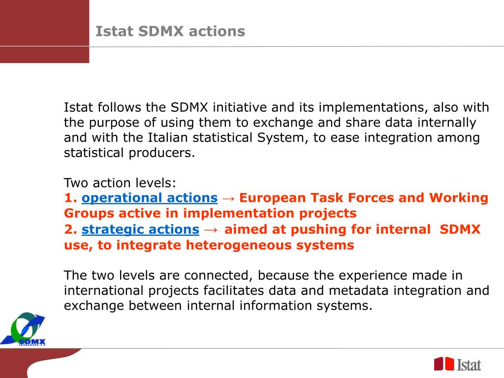 PPT - “ Strategies for using SDMX at Istat ” Giuseppe Sindoni, Laura ...