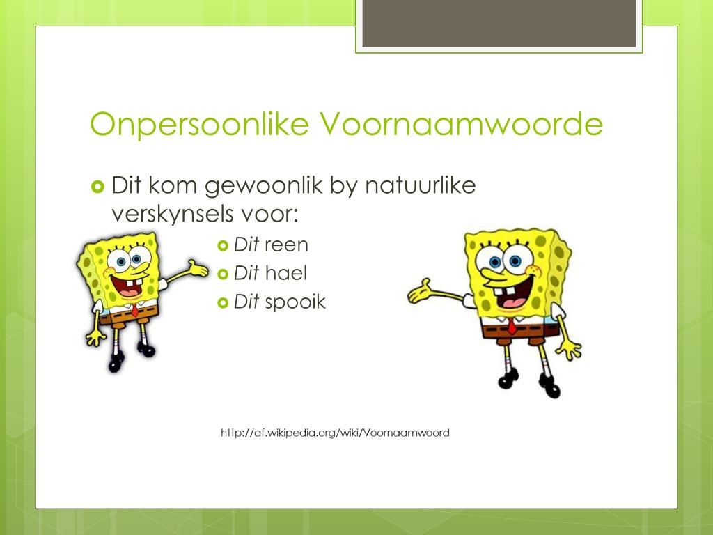 PPT - Voornaamwoorde PowerPoint Presentation, Free Download - ID:1813831