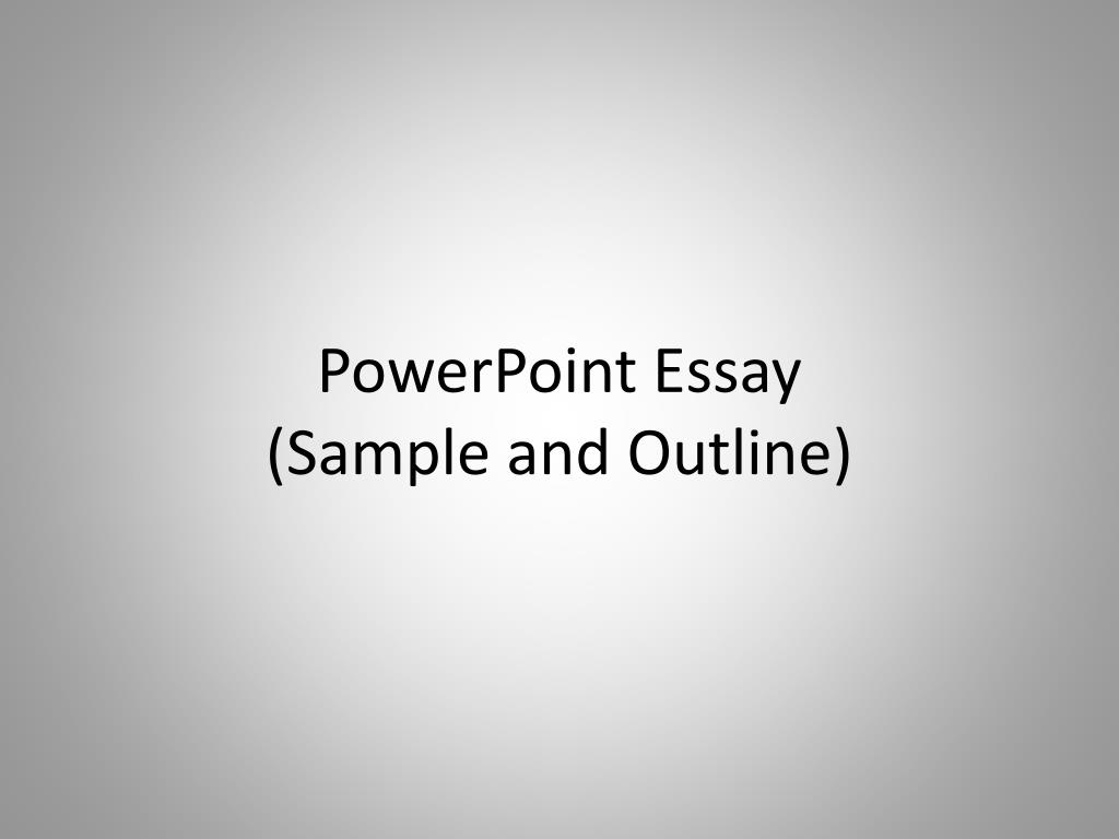 essay on power point