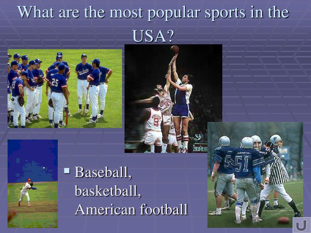 Английский sporting 7 класс. Sport in the USA. Спорт в США презентация. Самые популярные виды спорта в Америке. Спорт для презентации.