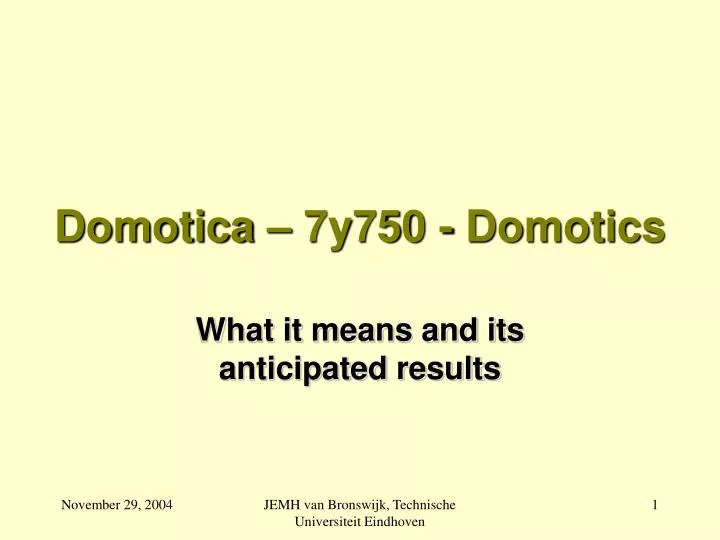 domotica 7y750 domotics n.