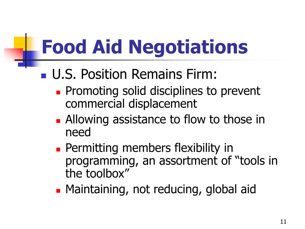 PPT The Impact of the World Trade Organization on Food Aid Policies