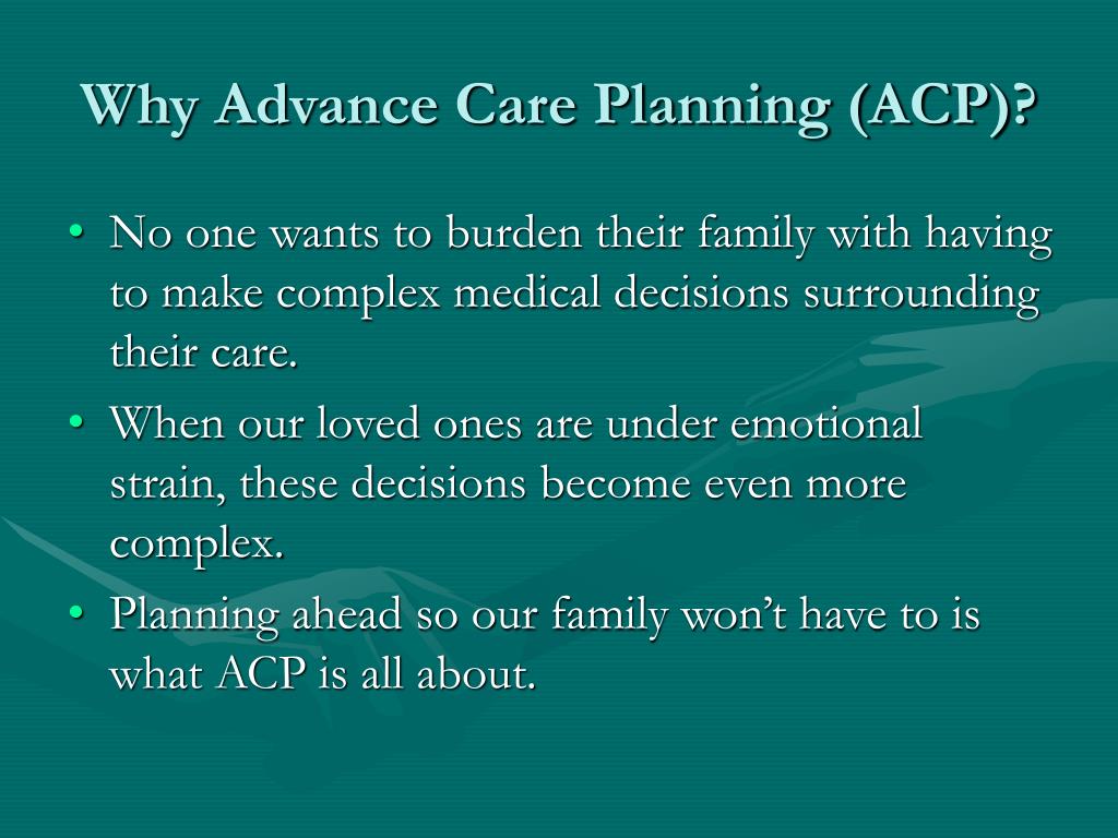 PPT - Advance Care Planning Down with ACP and Still Rockin’ the Vote ...