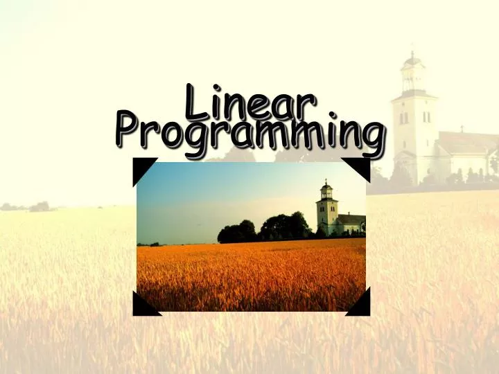 PPT - Linear Programming PowerPoint Presentation, free download - ID ...