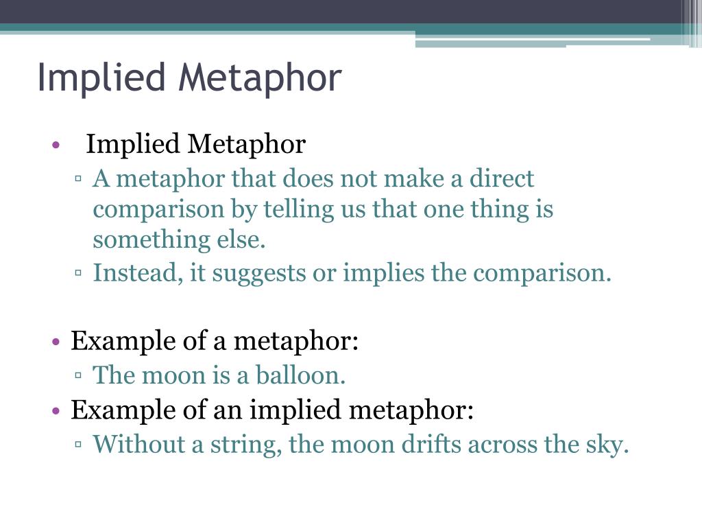 PPT Implied Metaphor PowerPoint Presentation Free Download ID 1816722