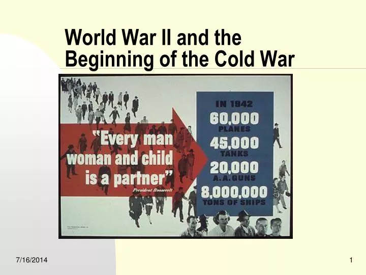 the beginning of the cold war In 1918 woodrow wilson committed to an allied intervention in a reeling russia and stumbled into a brewing cold war. the beginning of the cold war In 1918 woodrow wilson committed to an allied intervention in a reeling russia and stumbled into a brewing cold war.