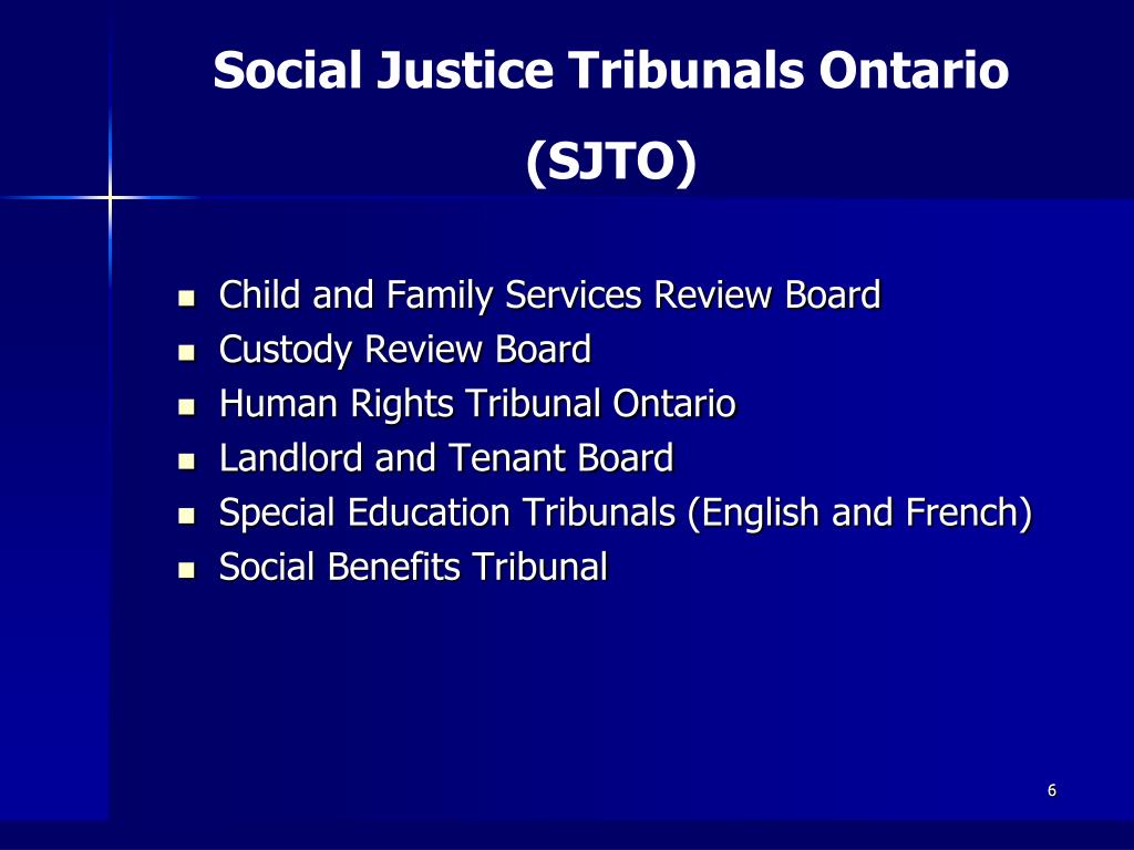 PPT Michael Gottheil, Executive Chair Social Justice Tribunals Ontario PowerPoint Presentation
