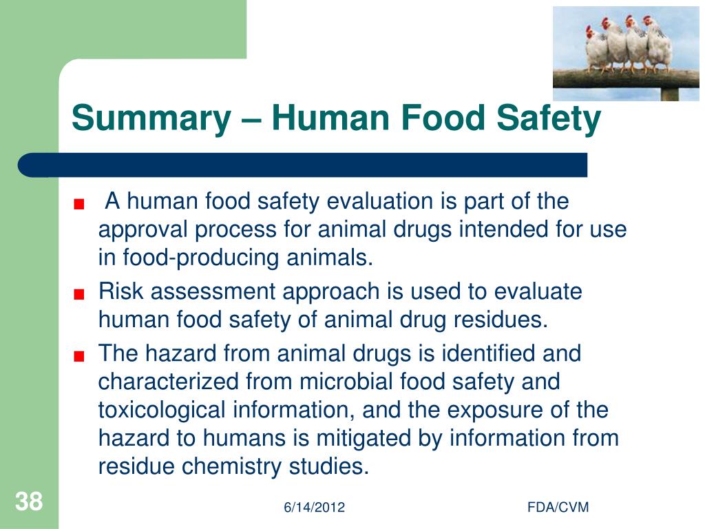 PPT - Human Food Safety of New Animal Drugs: Toxicology Assessment ...