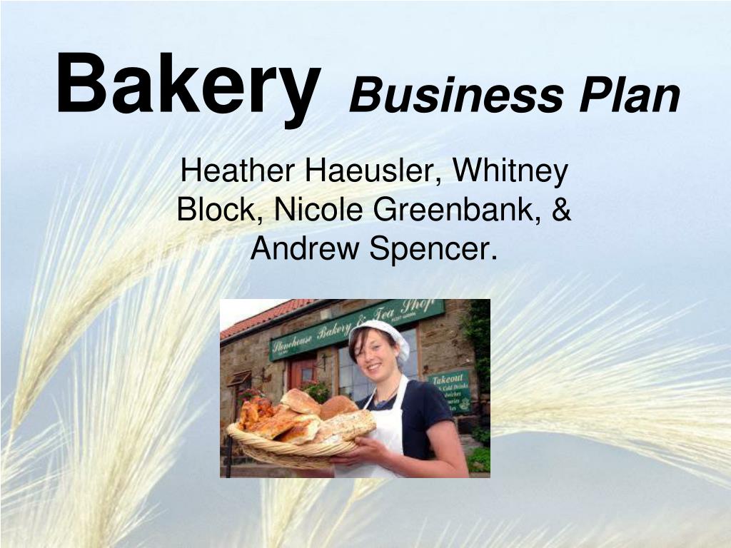 bakery business plan presentation ppt
