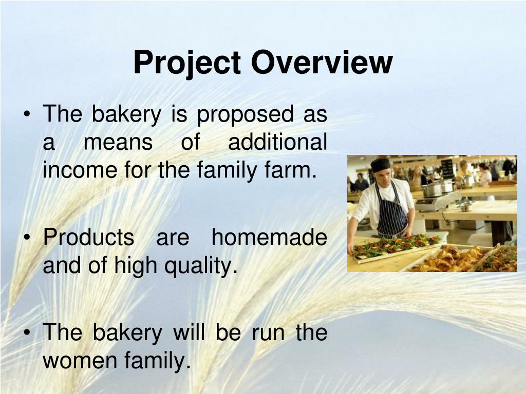 bakery project start up business plan