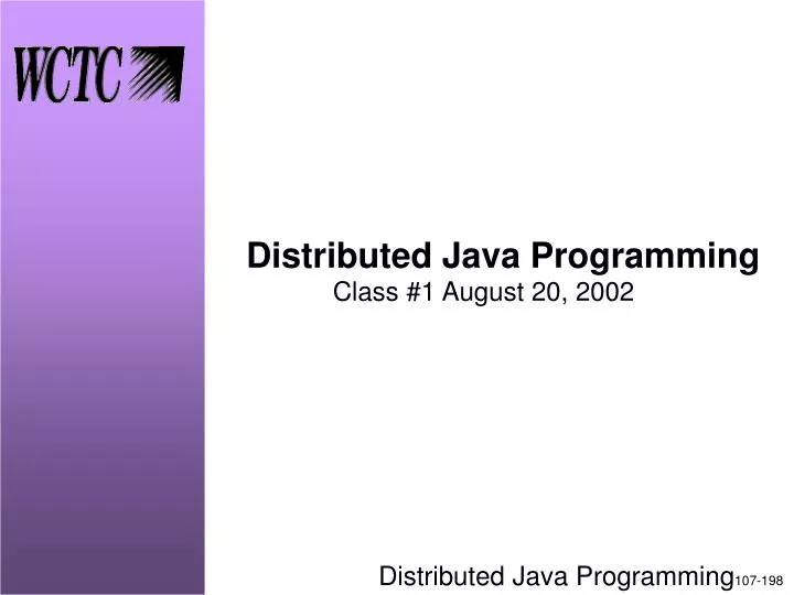 PPT Distributed Java Programming PowerPoint Presentation, free