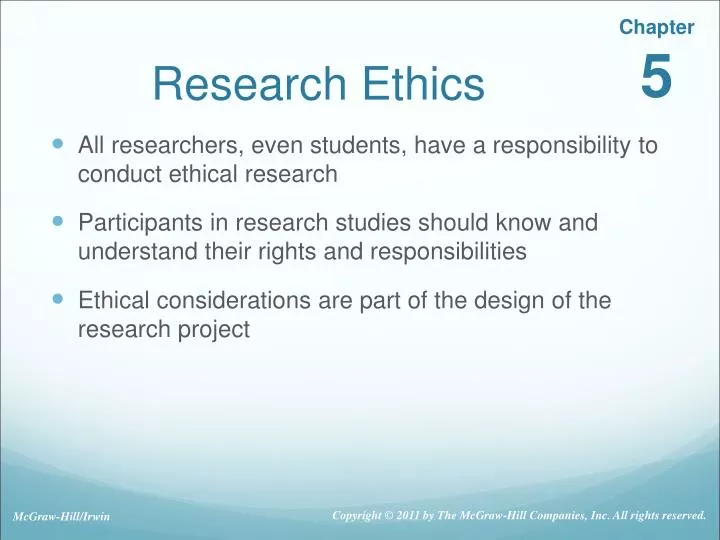 research project and ethics