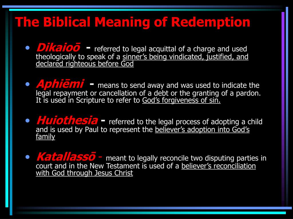 Redemption Meaning