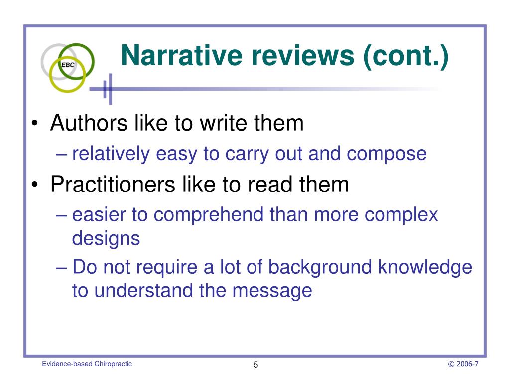 what is a narrative review of the literature