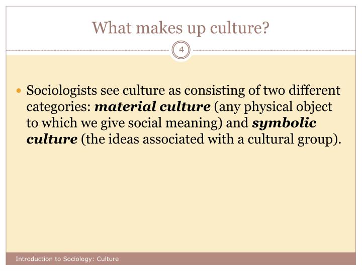 what makes up culture
