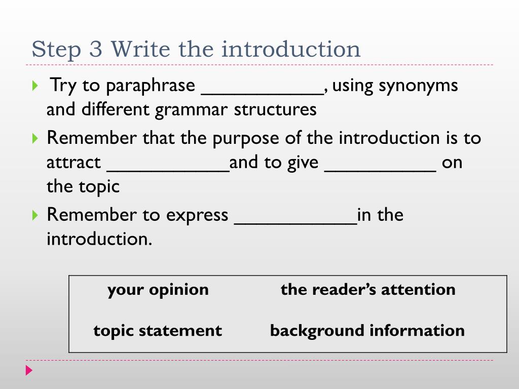 Opinion Essay Writing the Introduction. - ppt download