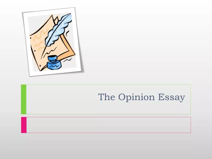 an opinion essay writing