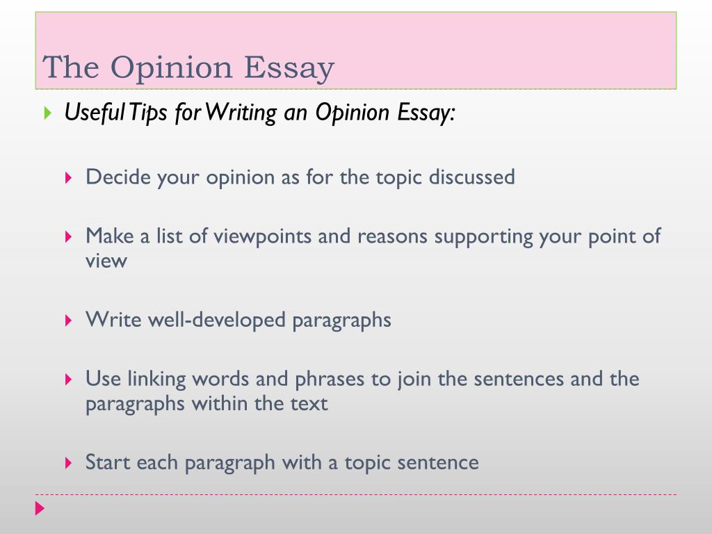 Opinion Essays Writing Help